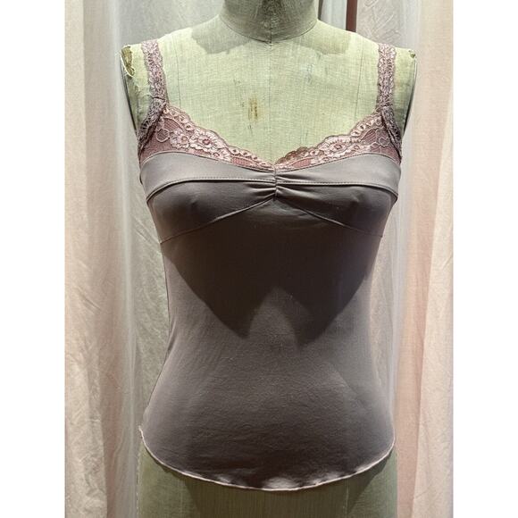Ann Ferriday Tops - Vintage Ann Ferriday Seamed Cup Lace Trimmed Cami M W/ Tags